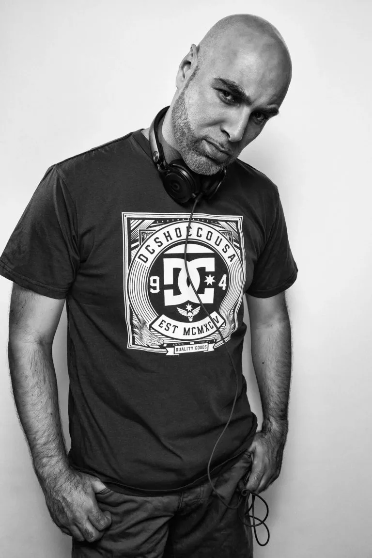 half body portrait DJ